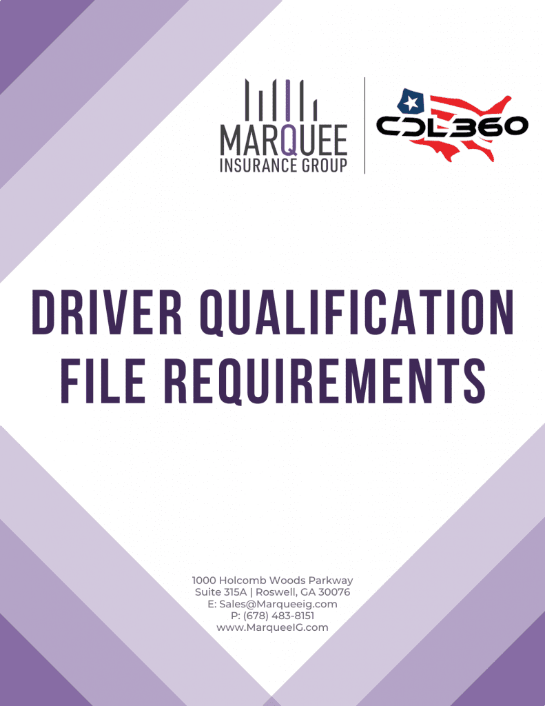 DQF - Driver Qualification Requirements