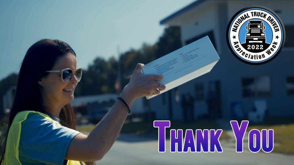 Trucker lunch giveaway recap — National Truck Driver Appreciation Week 2022